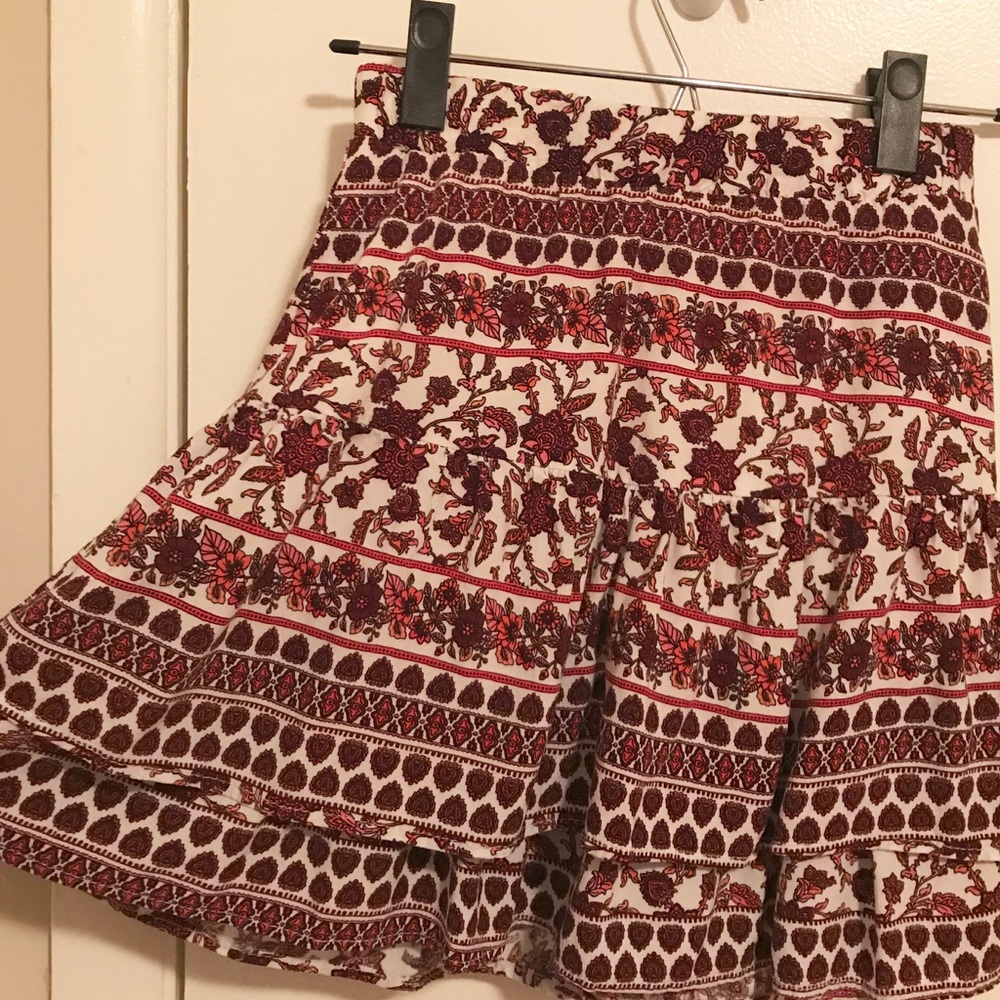 Floral Mini Skirt
